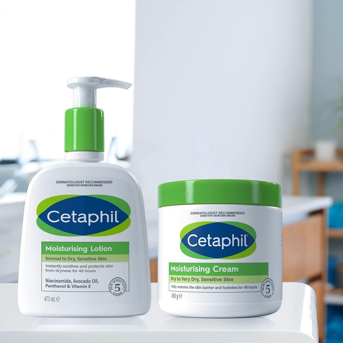 Cetaphil Moisturizing Lotion, Face & Body Moisturizer With Normal to Dry Sensitive Skin - 236ml