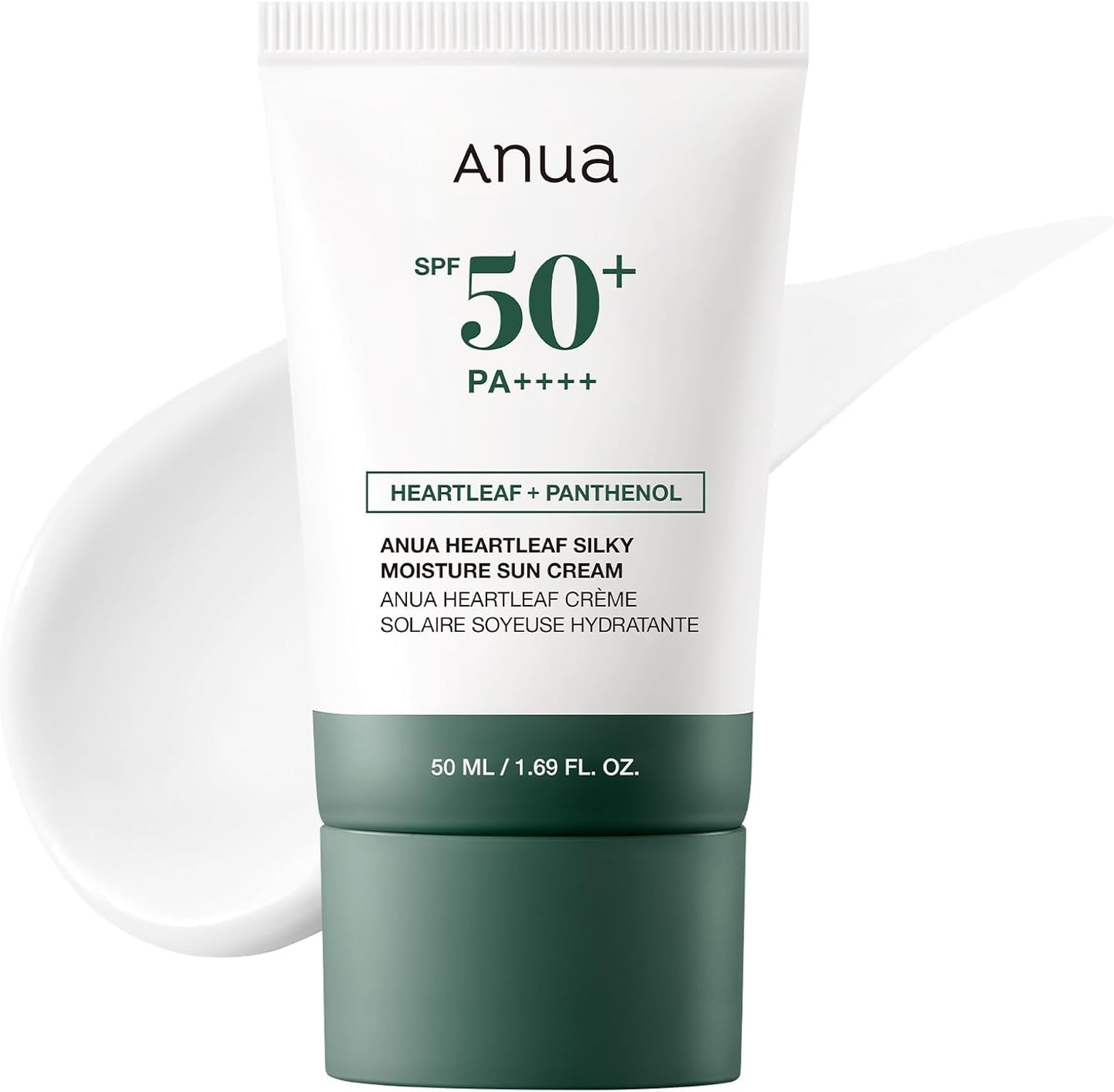 Anua Heartleaf Silky Moisture SP50+ PA++++ Sun Cream 50ml