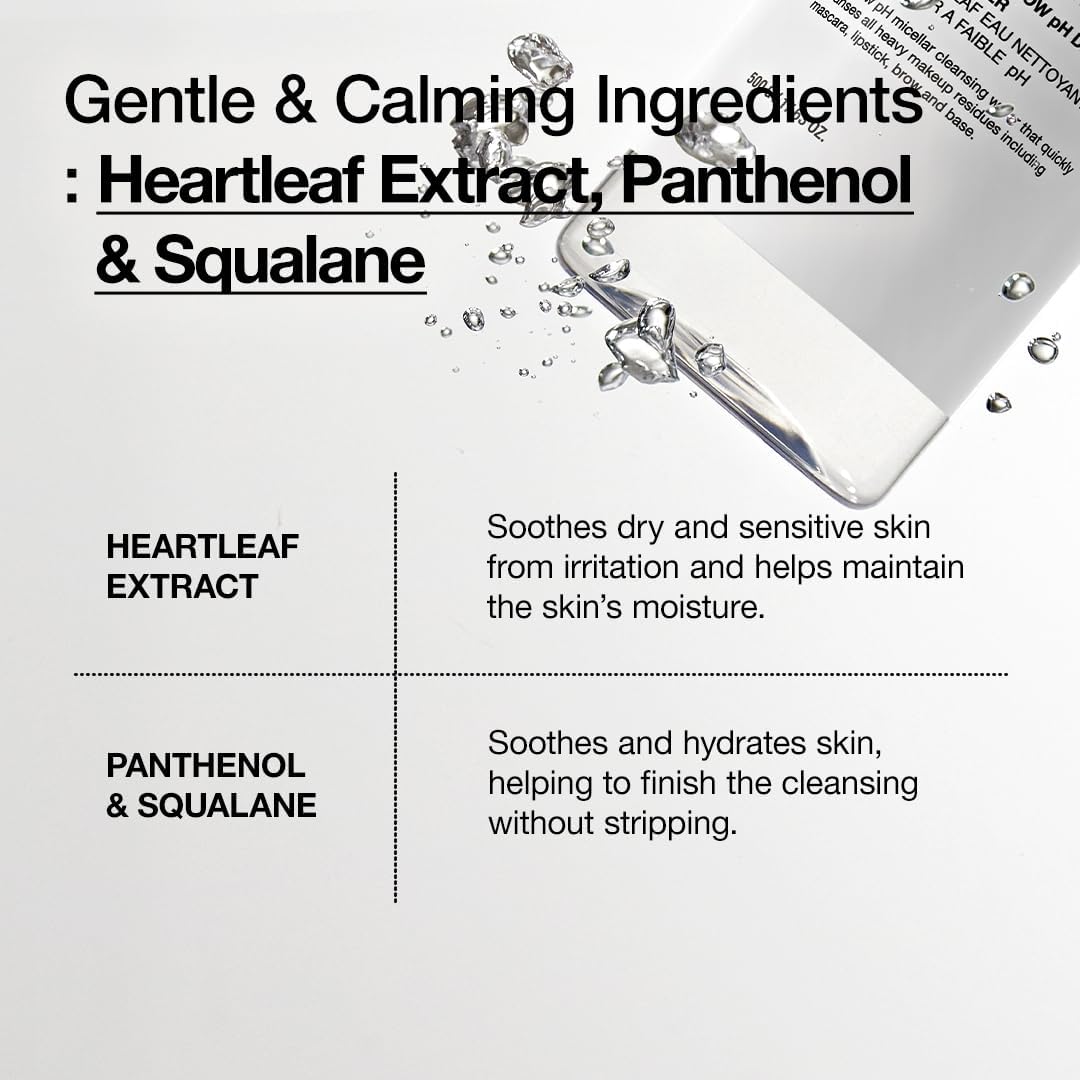 Anua Heartleaf & Panthenol Low pH Deep Cleansing Water 500g