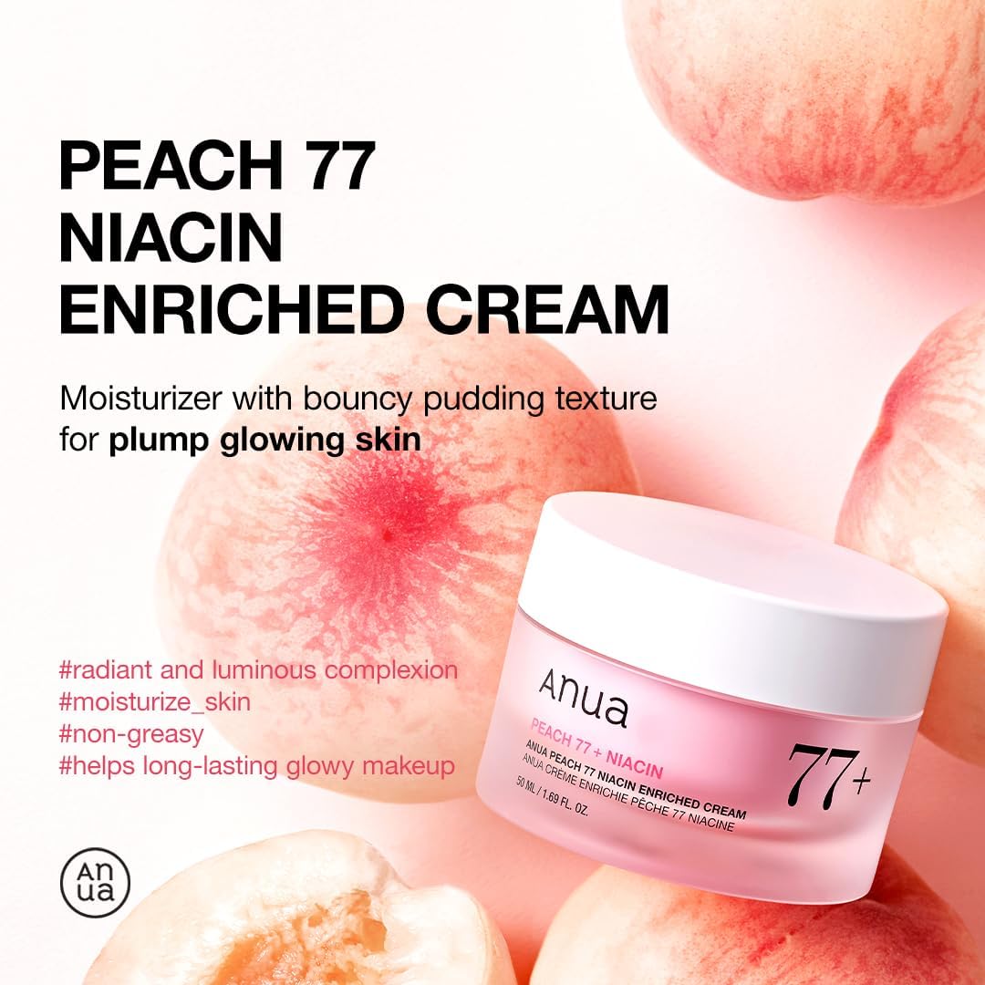 Anua Peach 77% Niacinamide Enriched Moisturizing Cream - 50ml