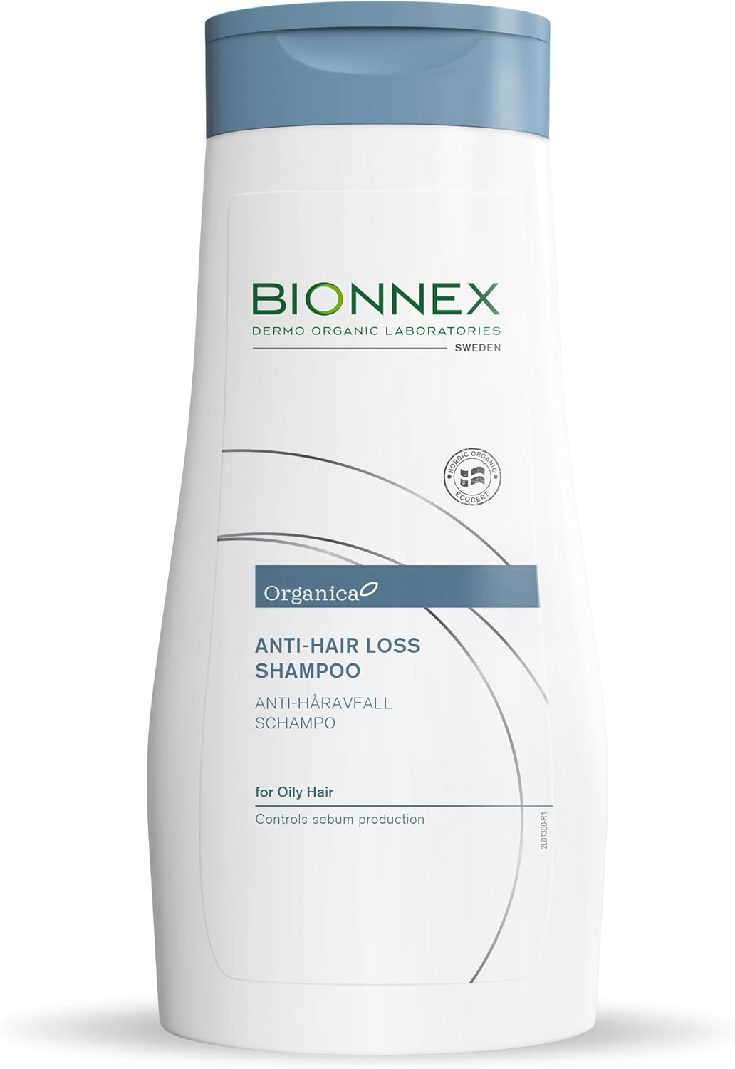 Bionnex Organica Anti-Hair Loss Shampoo for Oily Scalp with 25 Natural Plant & Sea Extracts, Vitamins & Minerals – 300ml