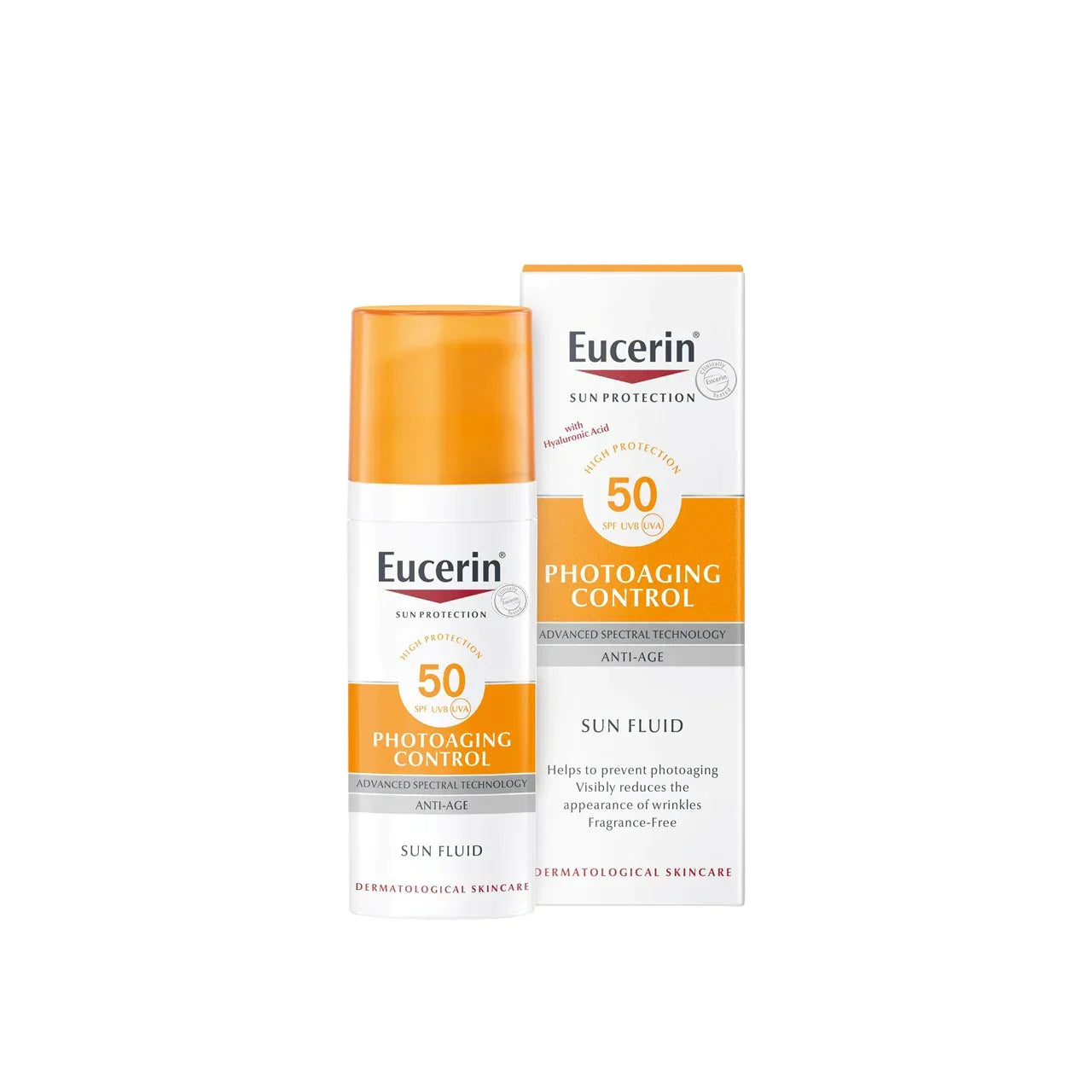 سائل يوسيرين للتحكم في علامات تقدم السن بعامل حماية من الشمس SPF50 50 مل