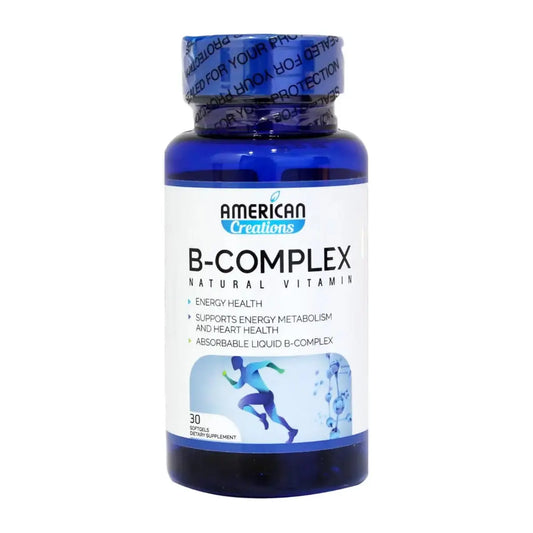 American Creations B Complex Soft Gels 30'S for nerve health american creations