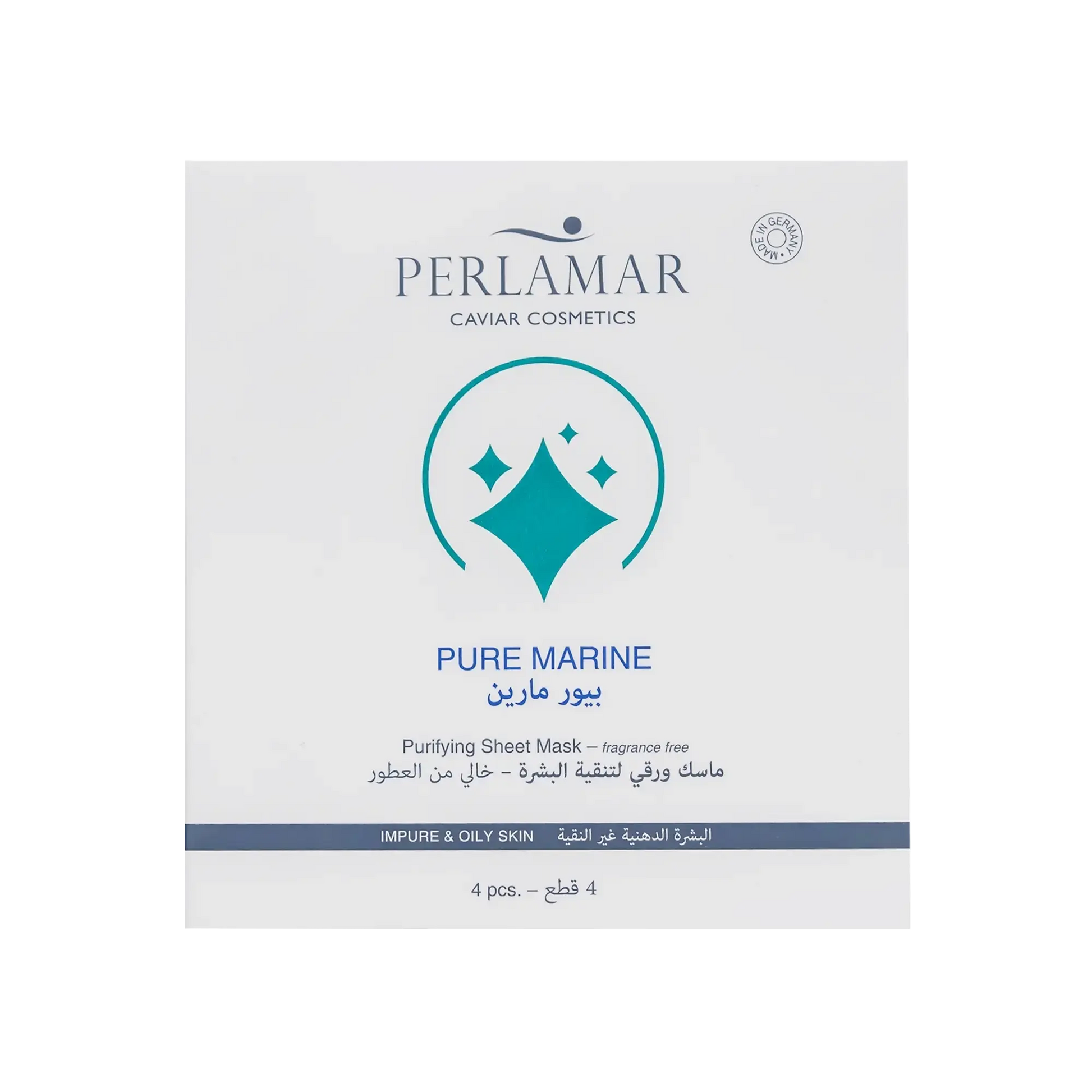 Perlamar Pure Marine Purifying Sheet Mask 4×16 ml perlamar