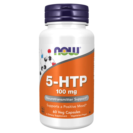 كبسولات ناو فودز 5-HTP 100 جرام نباتية، 60 كبسولة 