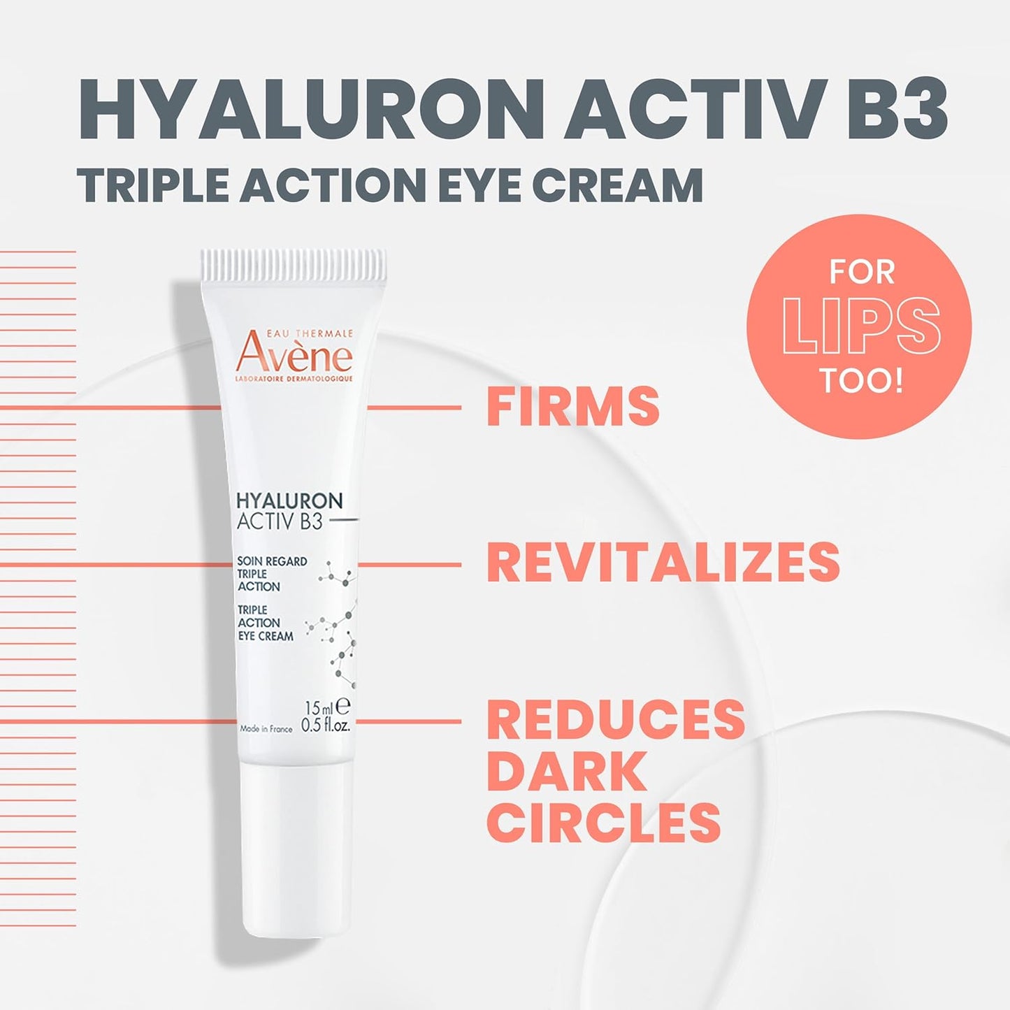 Avene Hyaluron Activ B3 Triple Correction Eye Cream - 15ml