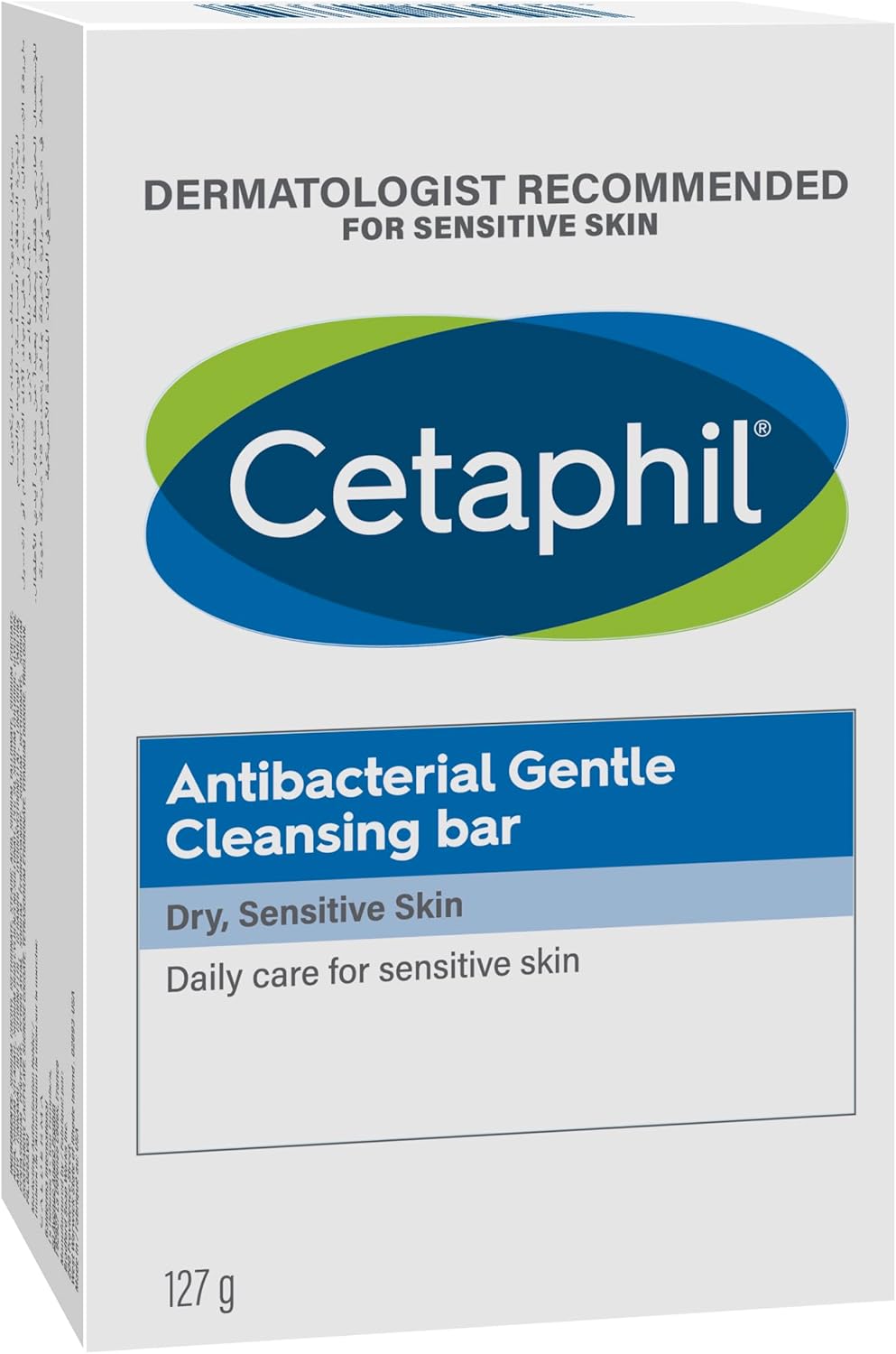 Cetaphil Antibacterial Daily Face & Body Gentle Cleansing Bar For Dry and Sensitive Skin - 127g