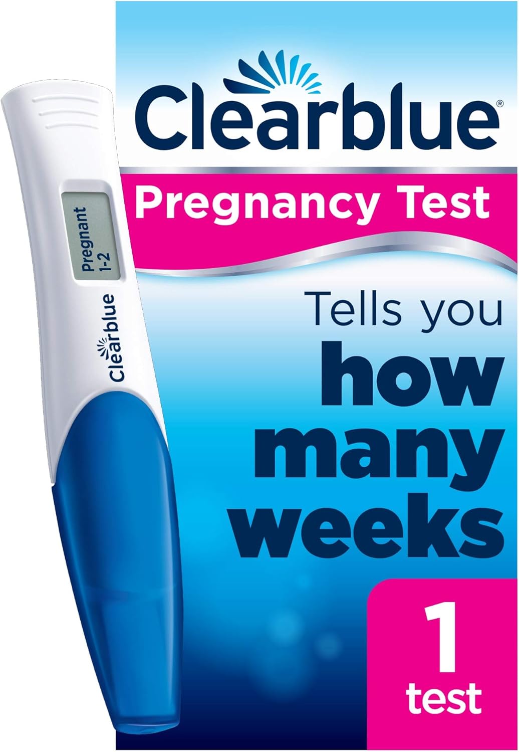 Clear Blue Digital Pregnancy Test Kit With Conception Indicator