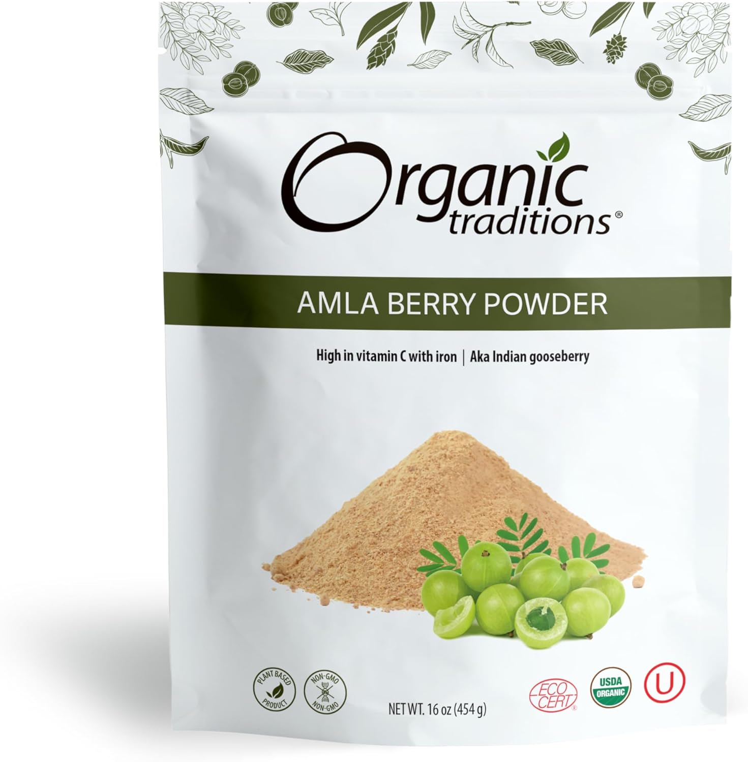 Organic Traditions Amla Berry Powder | 200 g Organic Traditions