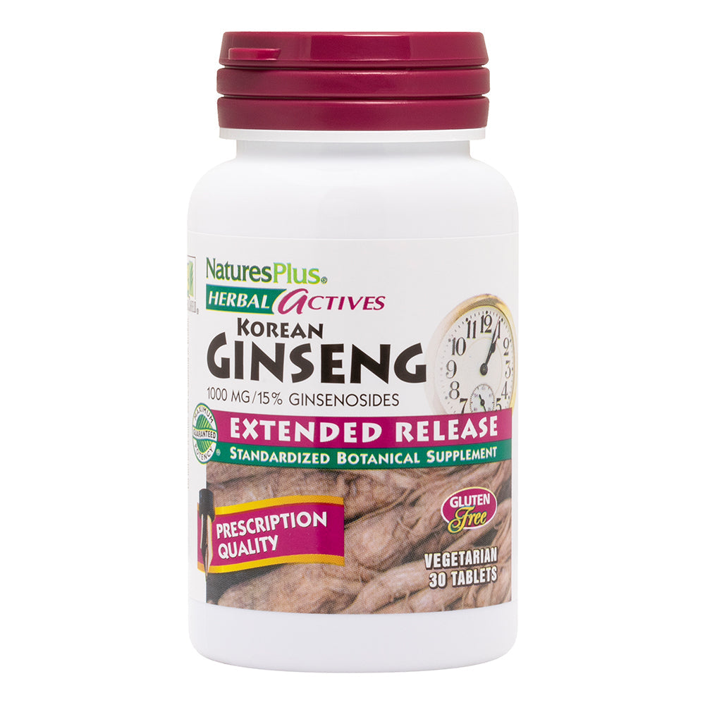 Natures Plus Herbal Actives Korean Ginseng - 30's