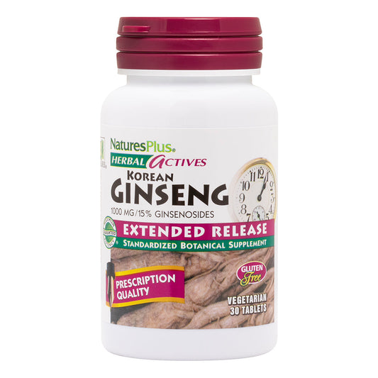 Natures Plus Herbal Actives Korean Ginseng - 30's