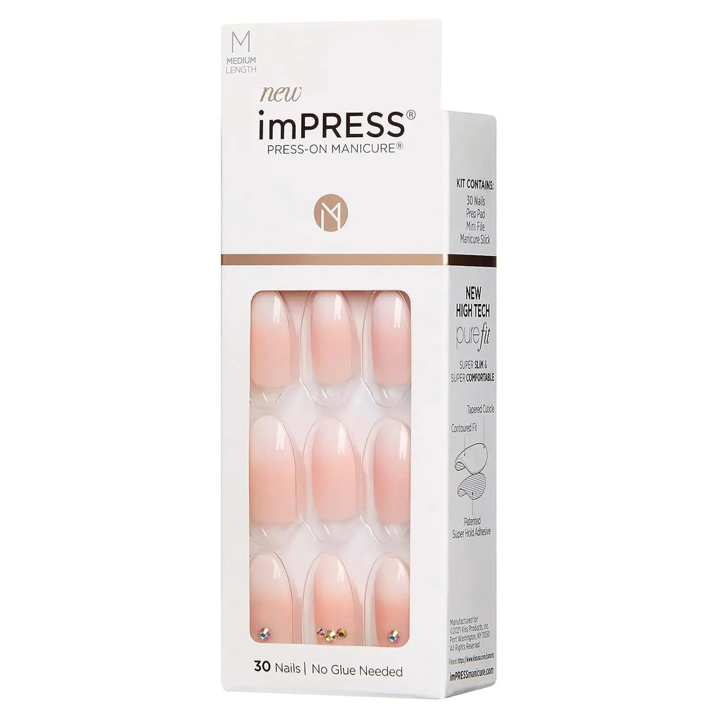 Kiss Impress Nails Medium Awestruck Medium KIMM01C 17g KISS