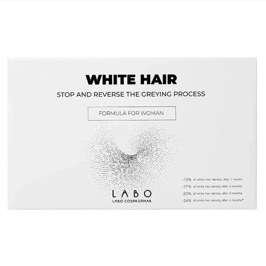 LABO WHITE HAIR Treatment Woman Treatment for the Development of White Hair 20vials x 3.5ml ( add 2 +1 Free ) Labo