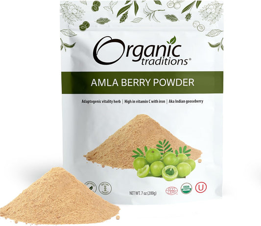Organic Traditions Amla Berry Powder | 200 g Organic Traditions