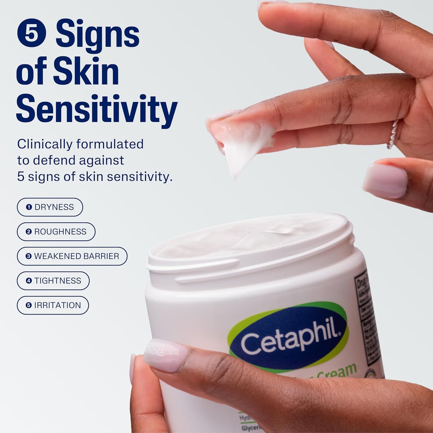 Cetaphil Moisturizing Cream, Face & Body Moisturizer With Dry to Very Dry Sensitive Skin, Unscented - 250g