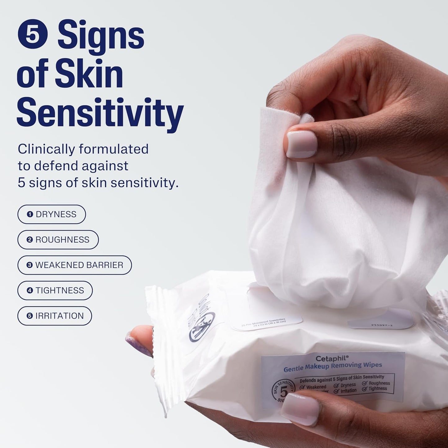 Cetaphil Gentle Makeup Removing Wipes - 25 towelettes