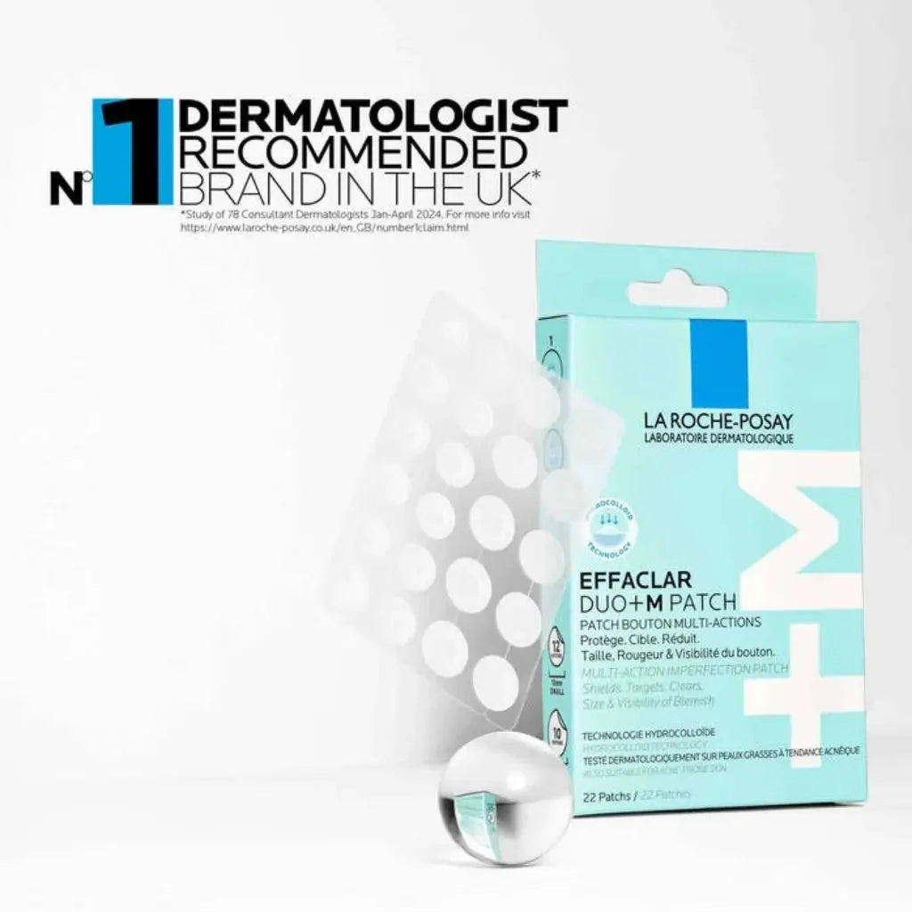 La Roche-Posay Effaclar Duo+M Patch, Multiaction Imperfection Spot Patch For Blemish, Pack of 22's La Roche Posay