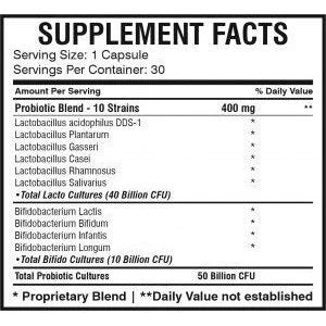 AMS Florabiotix Probiotic 50 Billion - 30 capsules