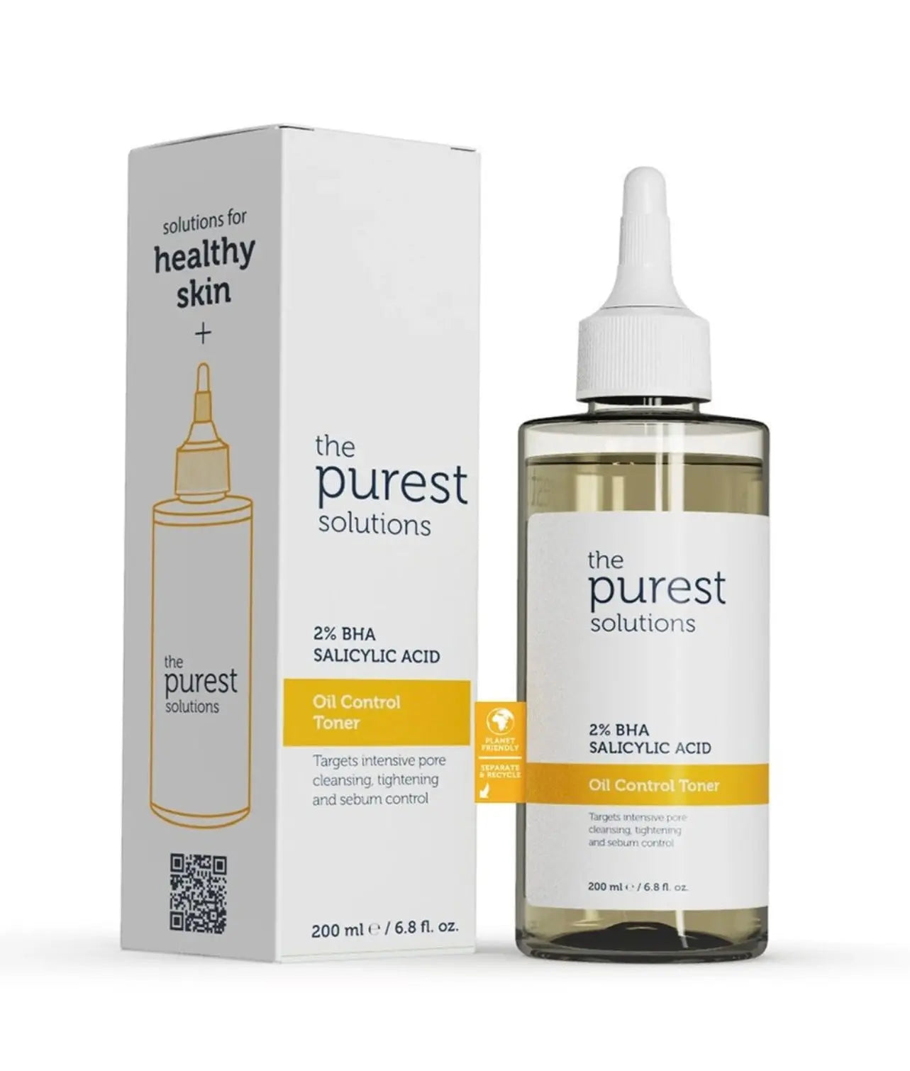 The Purest Solutions 2% BHA Salicylic Acid Oil Control Facial Toner 200ml The Purest Solutions
