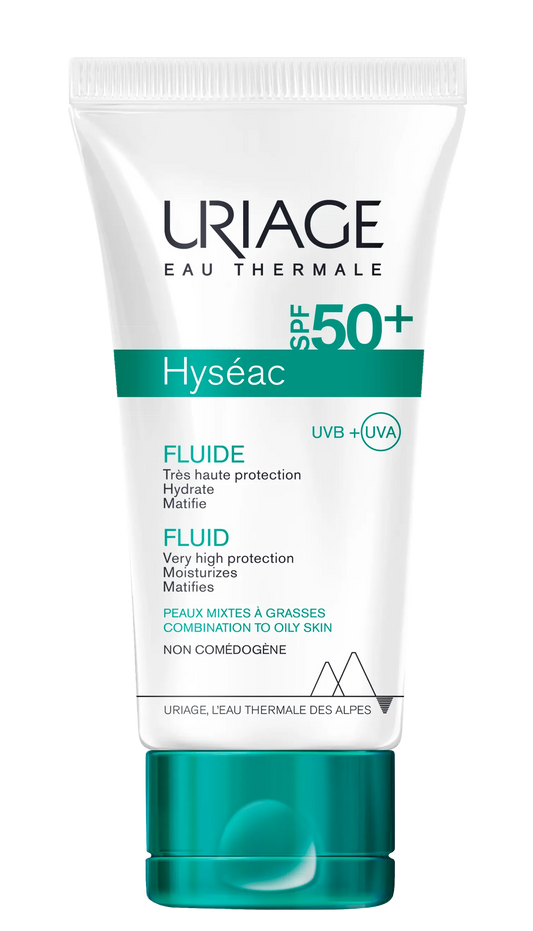 Uriage Sunscreen Hyseac Fluid Spf50+ for Oily Skin 50ml Uriage