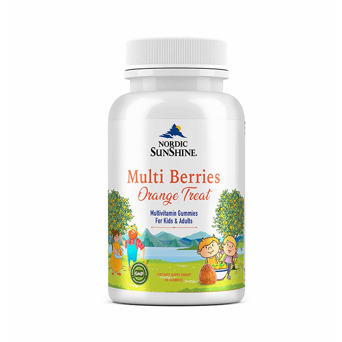 Nordic Sunshine Multiberris Multivitamin Gummies Kids & Adults - 60’s