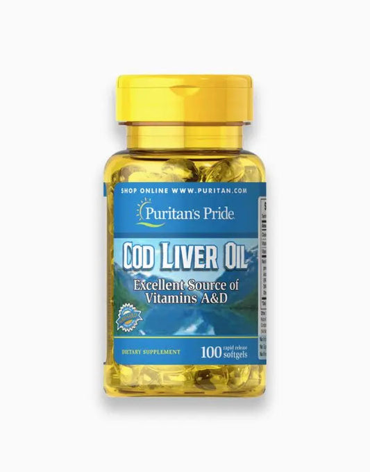 Puritan's Pride Cod Liver Oil 415 Mg 100 Softgels Puritan's Pride