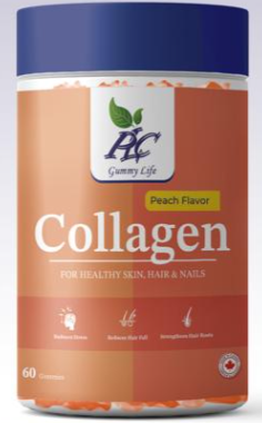 PLC Collagen Gummies for Healthy Skin, Hair & Nails. Pack of 60s