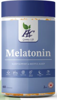 PLC Melatonin Gummies for a better and easier sleep. Pack of 60s