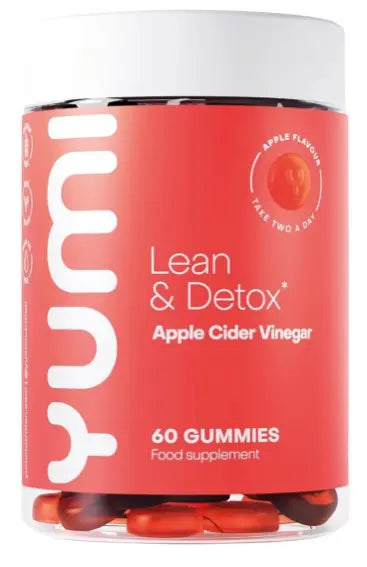 Apple Cider Vinegar Gummies with The Mother x 60-1000mg | Natural Detox Cleanse | Unfiltered ACV | Vegan & Gluten-Free | Vitamin B-12 & Folic Acid | Apple Flavour You