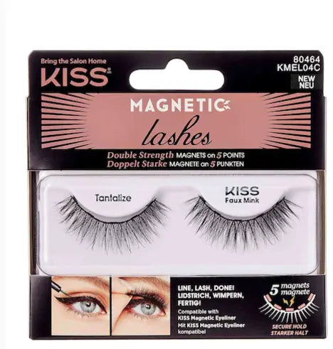 Kiss Magnetic False Eye Lashes Black KMEL04C KISS