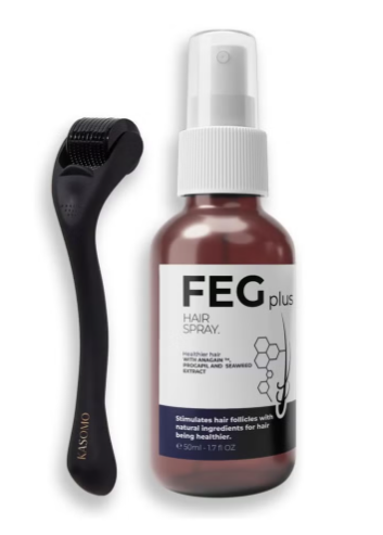 FEG Plus Hair Growth Serum with Hair Roller ( Original)