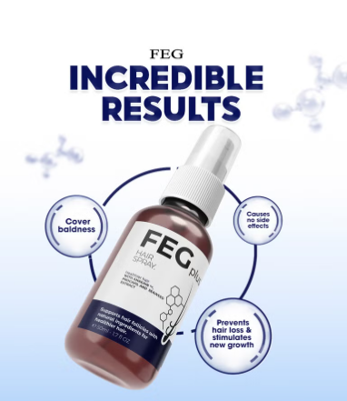 FEG Plus Hair Growth Serum with Hair Roller ( Original)