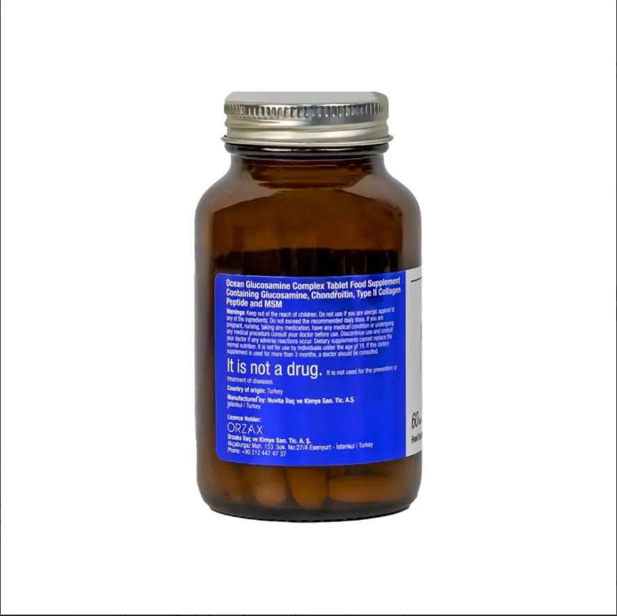 Orzax Ocean Glucosamine Complex 60 Tablets Orzax