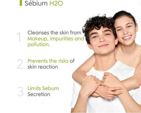 Bioderma Sebium H₂O Cleansing Micelle Make-Up Remover Solution For Combination To Oily Skin 250 mL bioderma