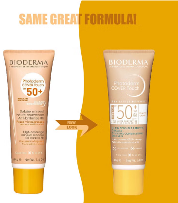 Bioderma Photoderm Cover Touch SPF50+ High Coverage Mineral Sunscreen Light Tinted 40 mL Bioderma