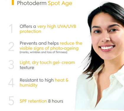 Bioderma Photoderm Spot-Age SPF50+ Antispot & Antioxidant Sunscreen Gel-Cream 40 mL bioderma