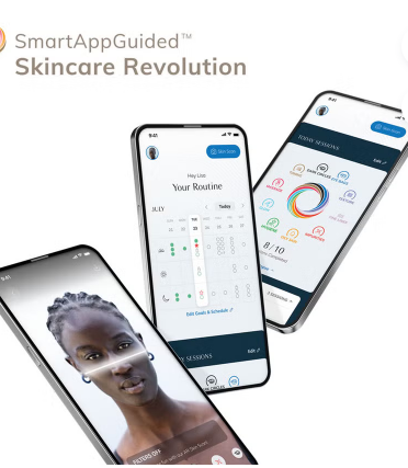 Geske SmartAppGuided 6-in-1 Sonic Thermo Facial Cleansing Brush In Gray Color www.plcgcc.com