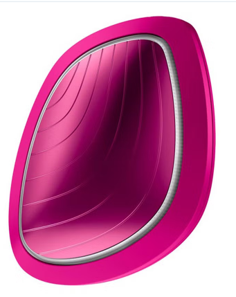 Geske SmartAppGuided 9-in-1 Sonic Warm & Cool LED Facial Mask In Magenta Color geske