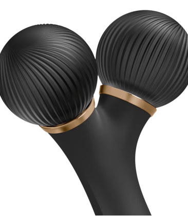 Geske SmartAppGuided 4-in-1 Sonic Facial Roller In Gray Color For Firm & Radiant Skin geske