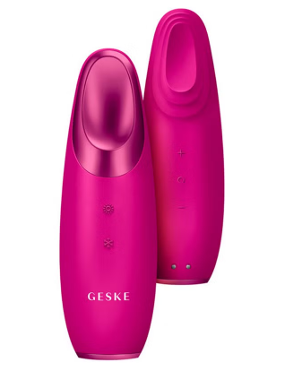 Geske SmartAppGuided 6-in-1 Warm & Cool Eye Energizer For Under-Eye Puffiness In Magenta Color geske