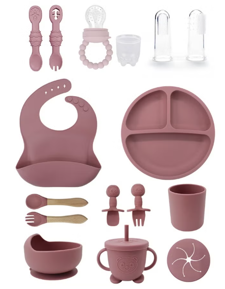 Baby Feeding Set Baby Led Weaning Supplies Self Feeding Eating Utensils generic