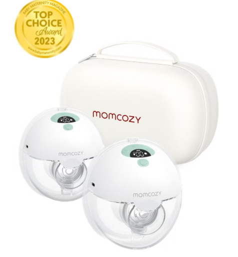 Electric, Hands Free, Portable, Painless, All-In-One M5 Double Breast Pump With 3 Modes And 9 Levels momcozy