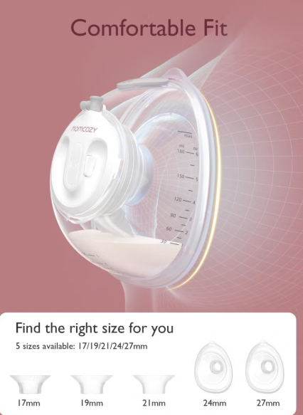 Painless, Potent, Wearable, Ultra-Light, Hands Free, Portable Double Electric Breast Pump V2 With 27 Pumping Combinations momc