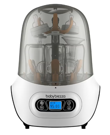 Baby Bottle Sterilizer And Dryer Machine – Electric Steam Sterilization - Universal Fit - Pacifiers, Glass, Plastic, and Newborn Feeding Bottles baby brezza