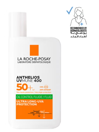 Anthelios Uvmune 400 Oil Control Invisible Fluid Sunscreen Spf 50+ La Roche Posay