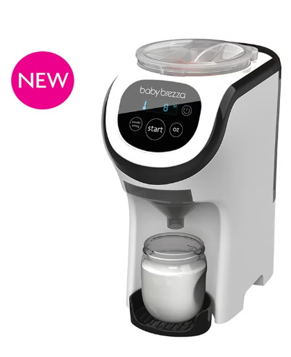 Formula Pro Mini Baby Formula Mixer Machine Fits Small Spaces and is Portable for Travel– Bottle Makers Makes The Perfect Bottle for Your Infant On The Go, White baby brezza