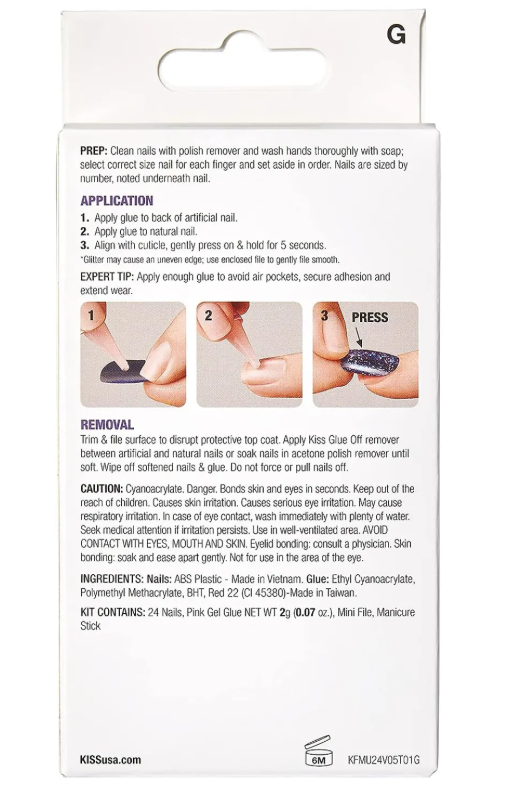 Kissgel Fantasy Medium Length Nails 24's KISS