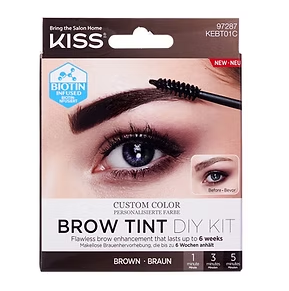 Kiss Brow Tint DIY Kit Brown KEBT01C KISS