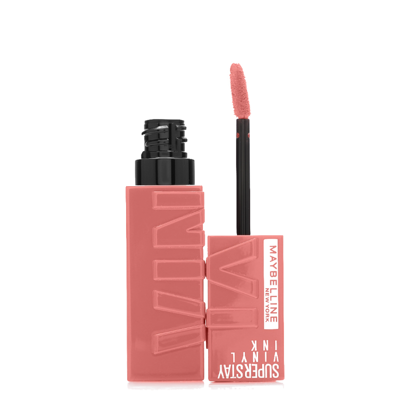 Maybelline New York Super Stay Vinyl Ink, Longwear Transfer Proof Liquid Lipstick, 100 Charmed Maybelline