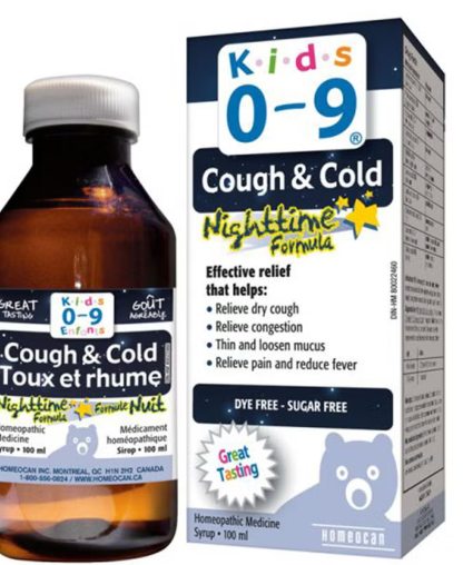 Kids 0-9 Cough & Cold Night Time Formula Syrup 100 mL Kids 0-9 Cough & Cold Night Time Formula Syrup 100 mL